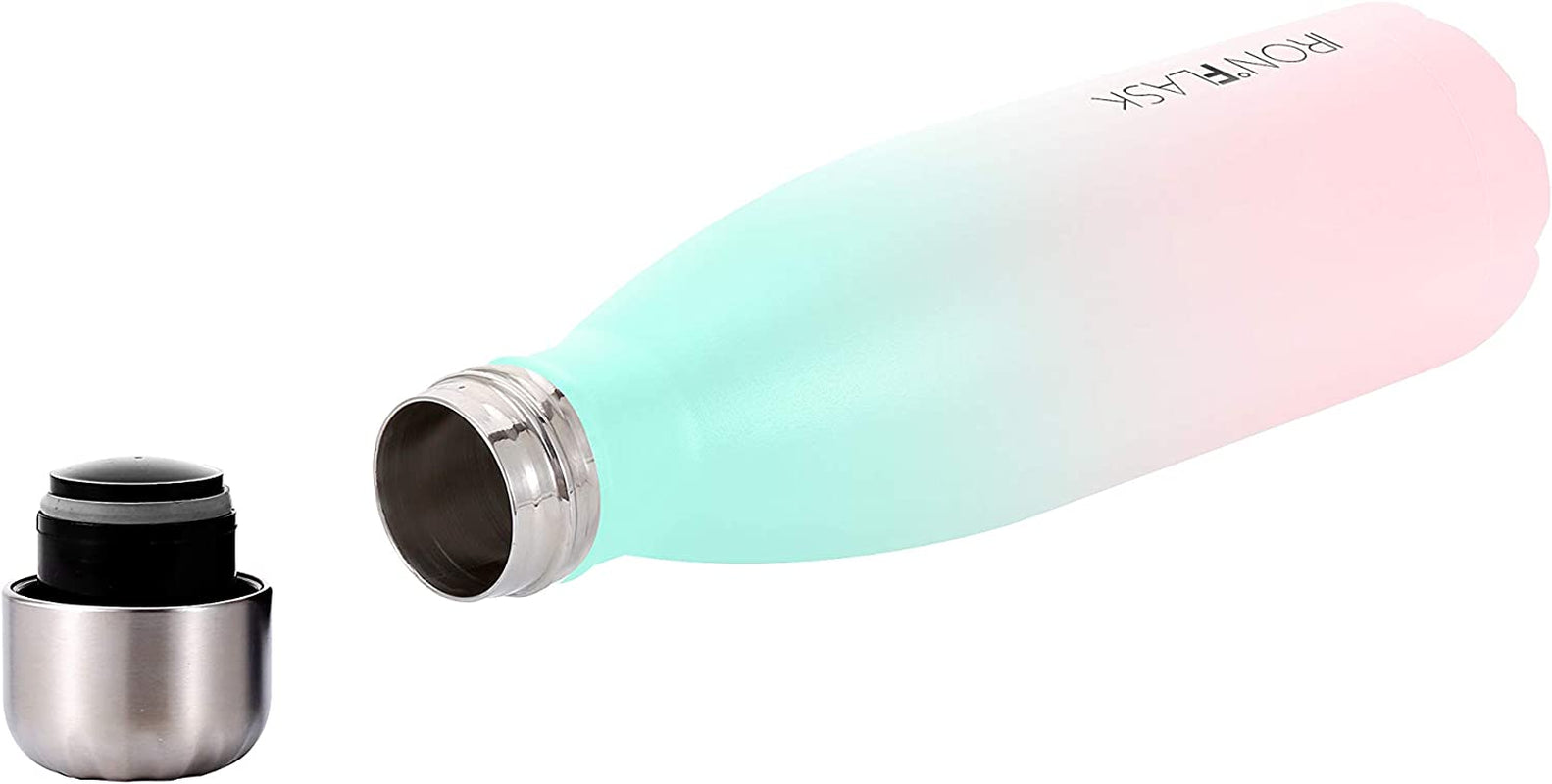 Retro Sports Water Bottle - 17 Oz, Vacuum Insulated Stainless Steel, Hot Cold, Double Walled, Thermo Mug, Cola Metal Canteen